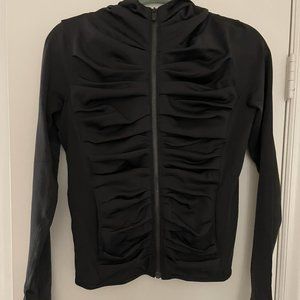 lululemon ruched zip up hoodie size 6